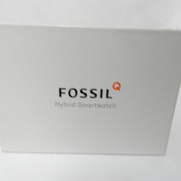 Fossil Hybrid Smartwatch blue face brown leather band Women NO Charger NEW NIB main image 5